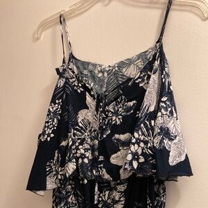 NWT Sundress- Navy & White, Maxi